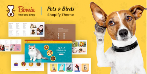 Bowie Pets Birds and Dogs Shopify Theme 1