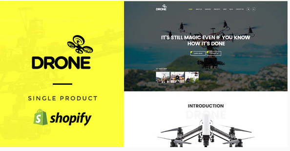 Drone Single Product Shopify Theme