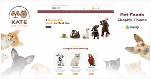 Kate Pet Store and Pet Food Shopify Theme