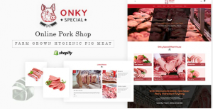 Onky Butcher Food and Meat Shop Shopify Theme