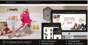 Parallax Shopify Theme Fashion Planet