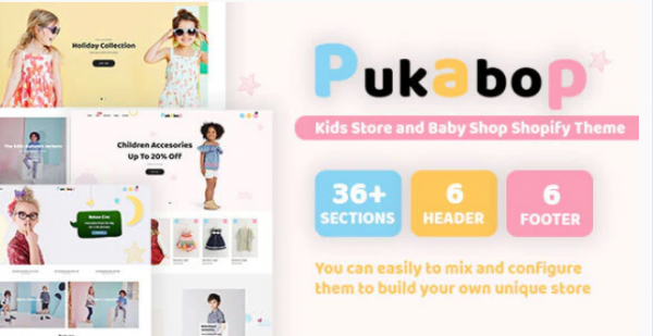 Pukabop Kids Store and Baby Shop Shopify Theme