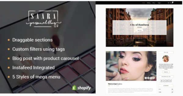Saara Blog Shopify Theme