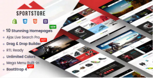 SportStore Multipurpose Drag Drop Sectioned Shopify Theme