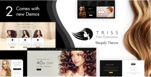 Triss Hair Extension Beauty Salon Shopify Theme
