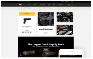 AIM Weapon Store Modern Shopify Theme
