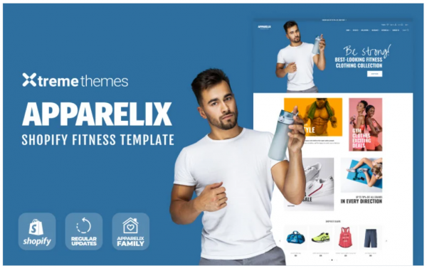 Apparelix Shopify Fitness eCommerce Template Shopify Theme
