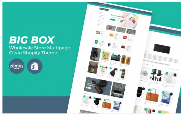 Big Box Wholesale Store Multipage Clean Shopify Theme