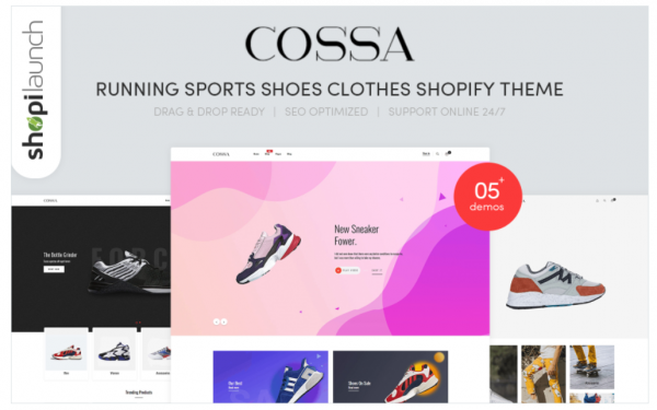 Cossa Running Shoes Sports Shoes Clothes Shopify Theme