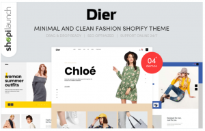 Dier Minimal Clean Fashion Shopify Theme