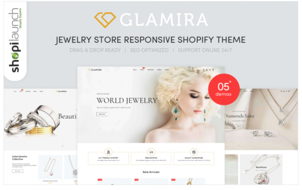 Glamira Jewelry Store Responsive Shopify Theme