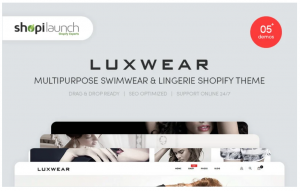 LUXWEAR Multipurpose Swimwear Lingerie Shopify Theme