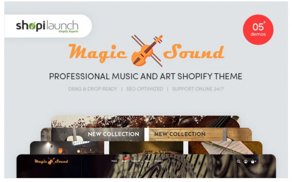 MagicSound Professional Music and Art Shopify Theme