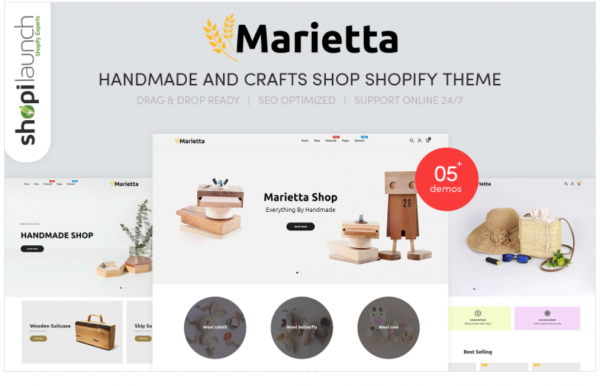 Marietta Handmade Crafts Shopify Theme