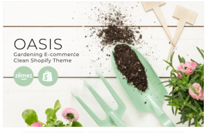 OASIS Gardening E commerce Clean Shopify Theme