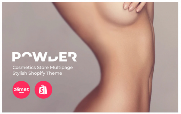 POWDER Cosmetics Store Multipage Stylish Shopify Theme