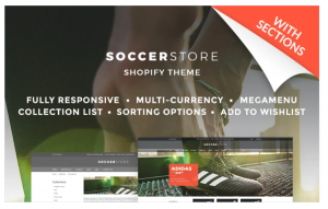 Soccer Store Shopify Theme