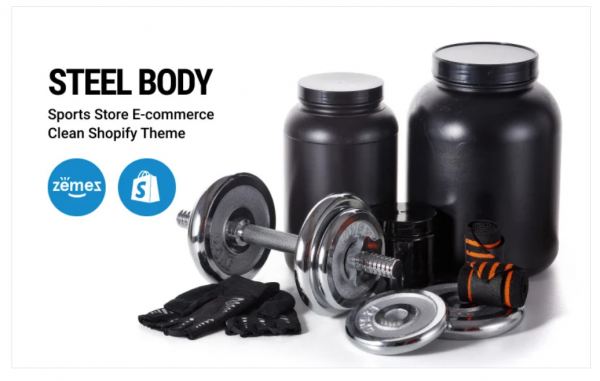 Steel Body Sports Store E commerce Clean Shopify Theme