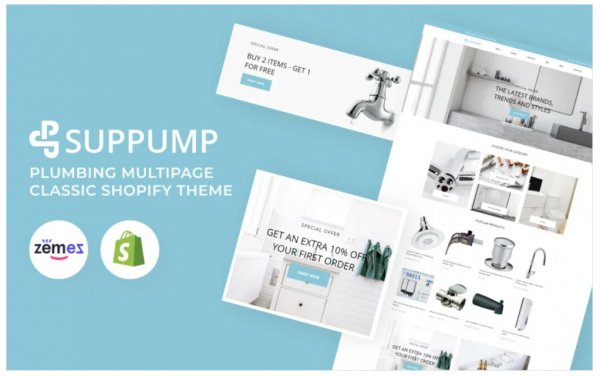Suppump Plumbing Multipage Classic Shopify Theme