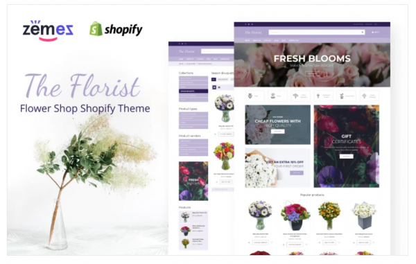 The Florist Flower Shop Shopify Theme