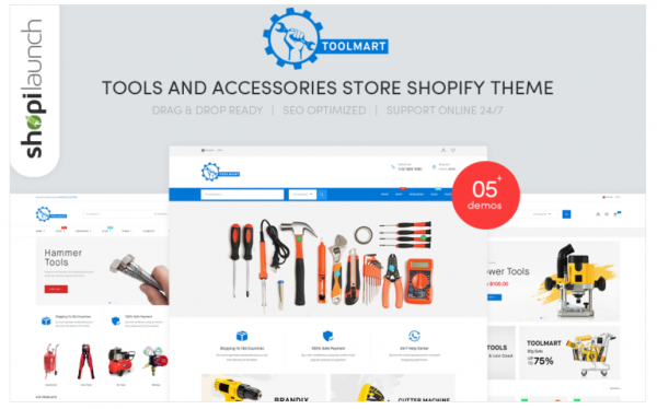 ToolMart Tools Accessories Store Responsive Shopify Theme