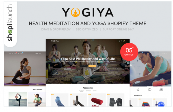 Yogiya Health Meditation And Yoga Shopify Theme