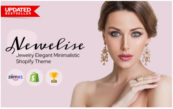 Newelise Jewelry Elegant Minimalistic Shopify Theme